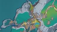 Route #1 for farming Portable Bearing (Image via Sportskeeda Gaming || HoYoverse)